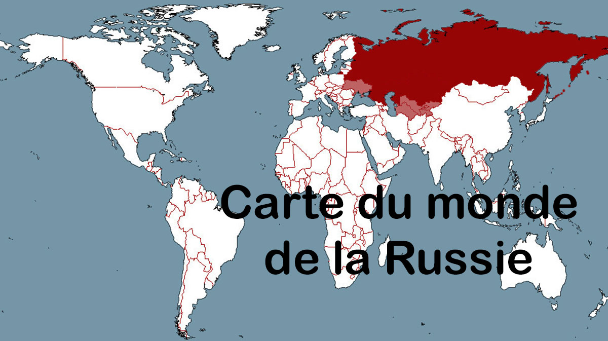 Carte du Monde Russie
