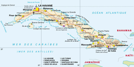 Carte de Cuba