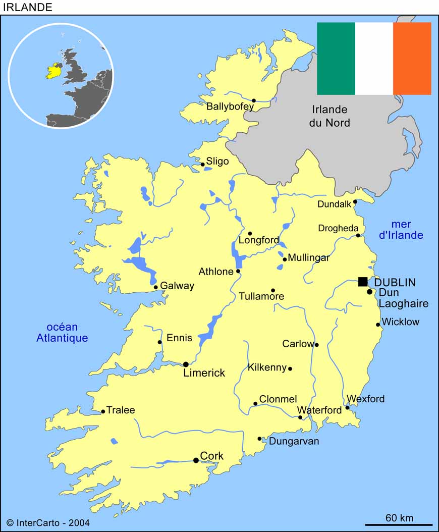 Carte Irlande