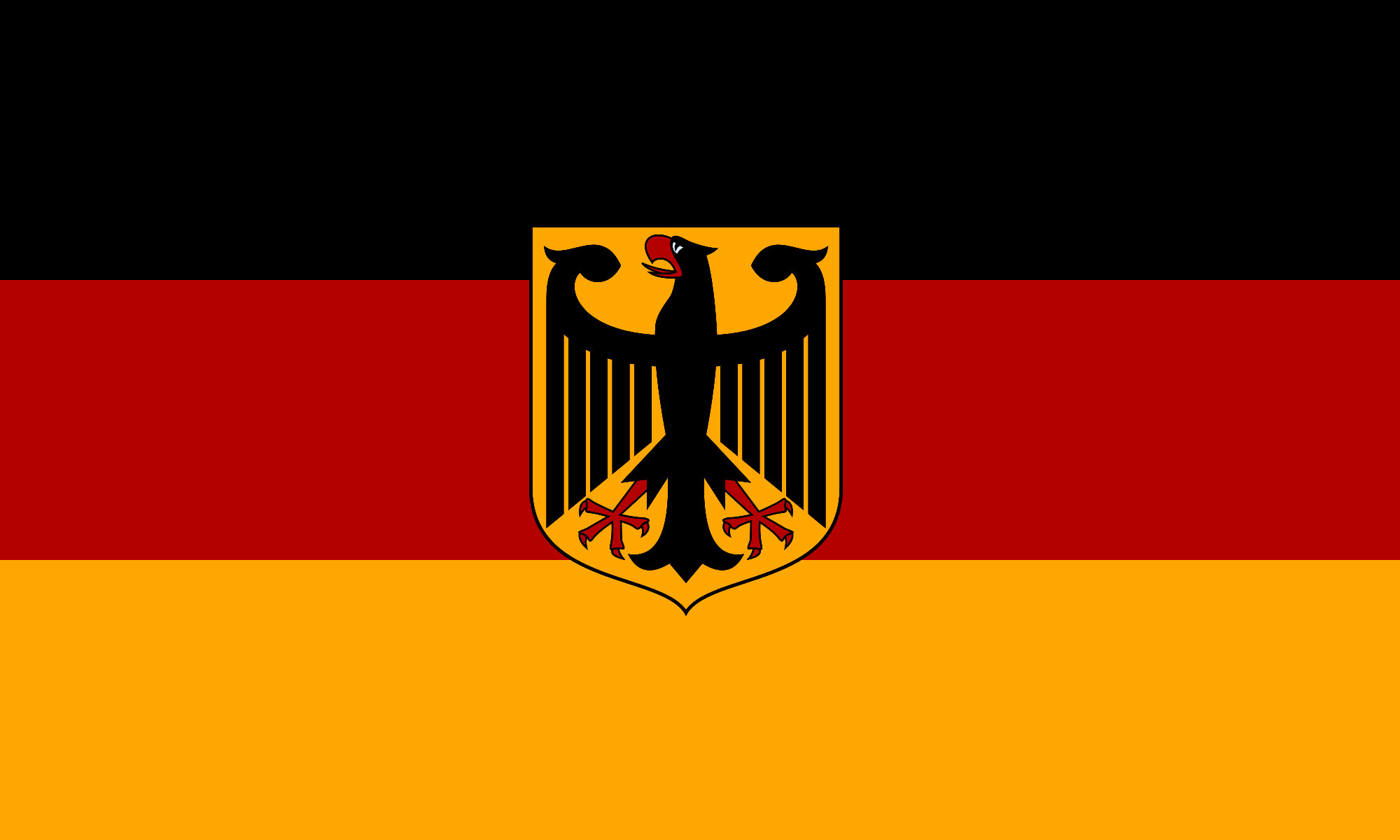 drapeau allemand aigle - Image