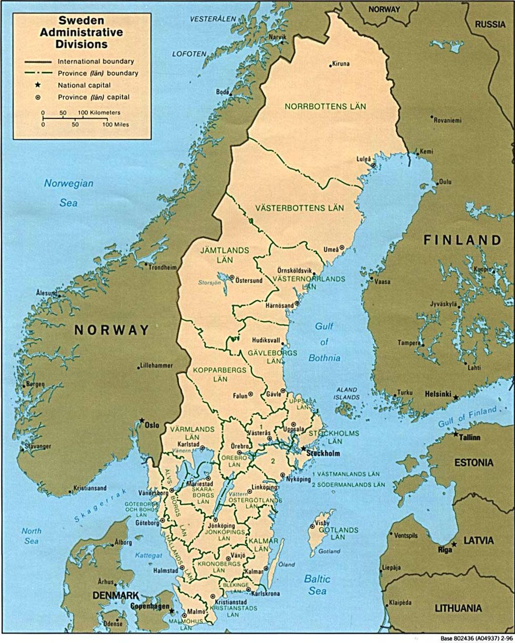 Carte de Suède