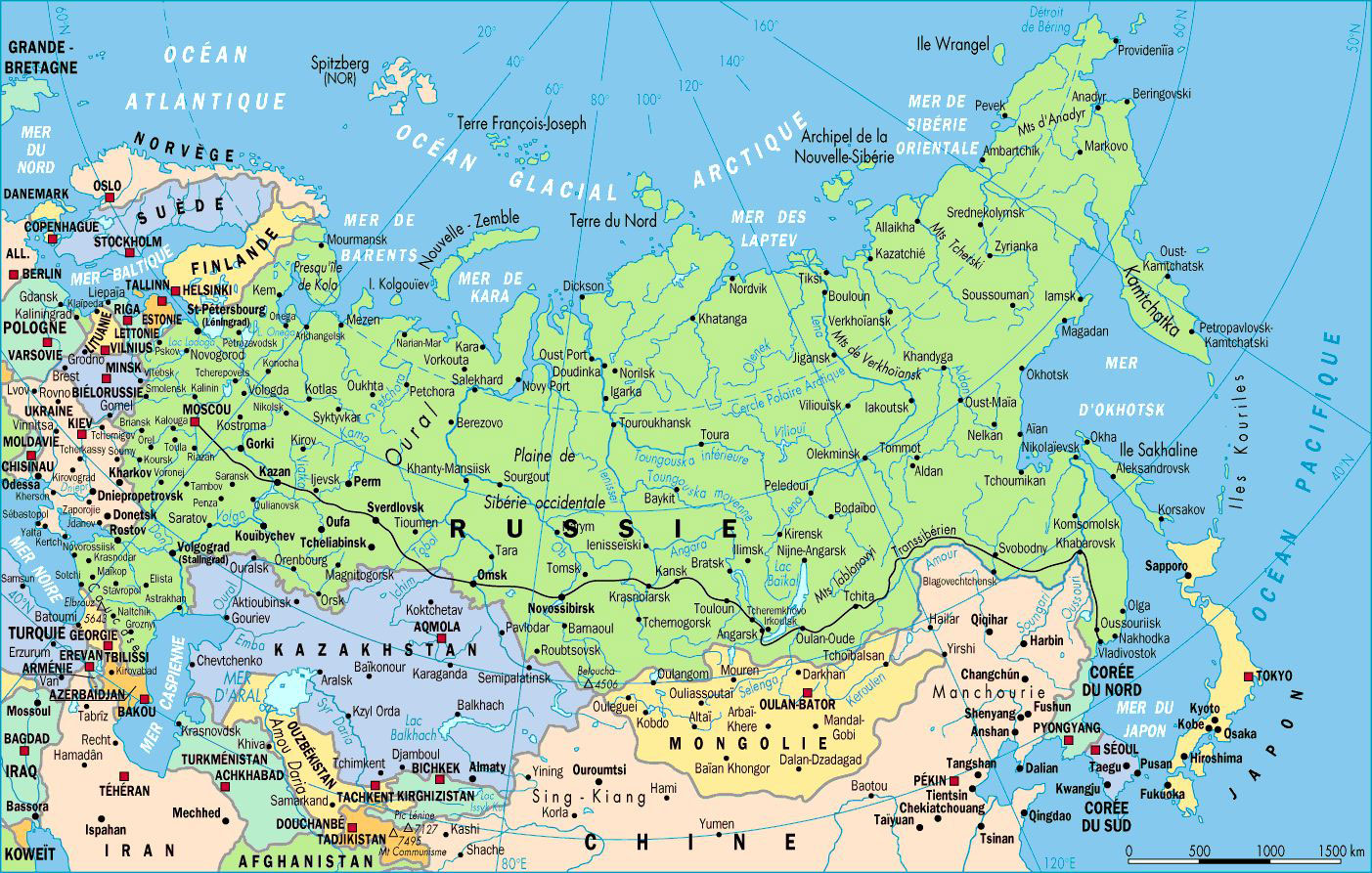 Carte de Russie