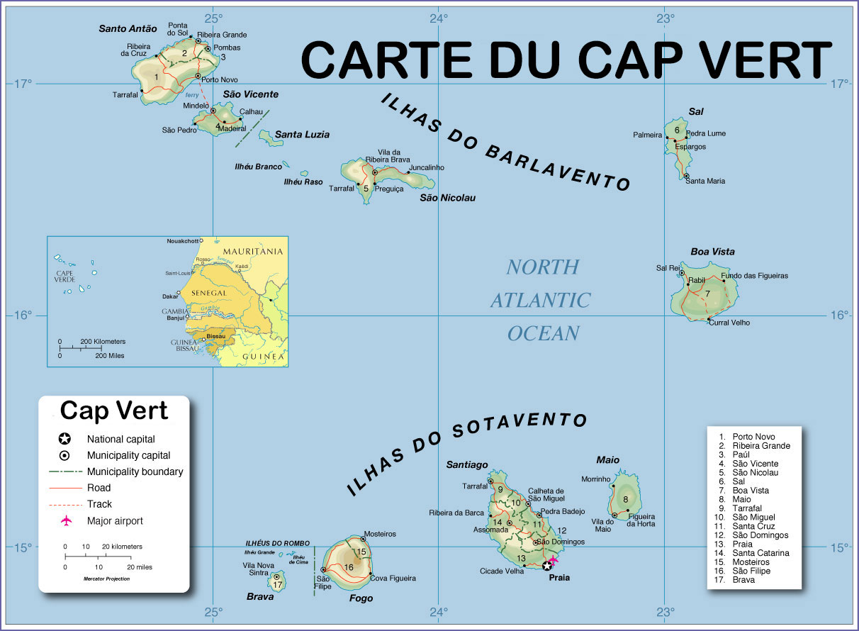 Carte du Cap Vert