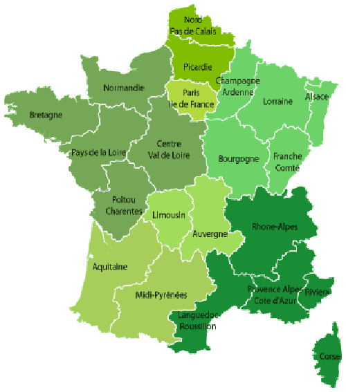Carte de France – Golf