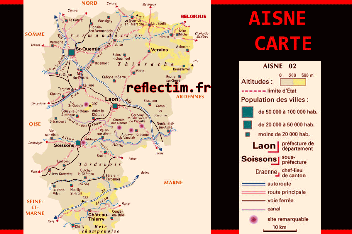 Carte Aisne