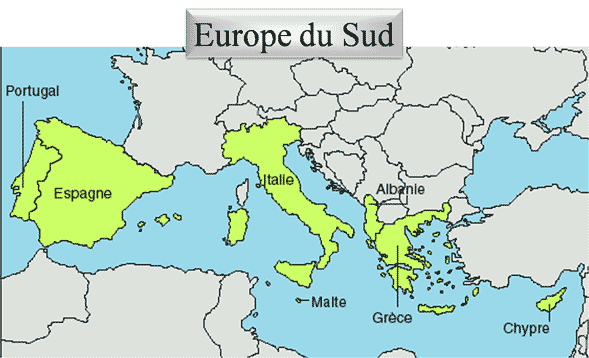 europe du sud pays