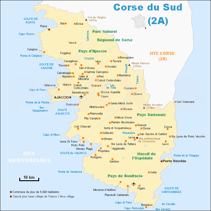 Corse-du-Sud – Département 2A