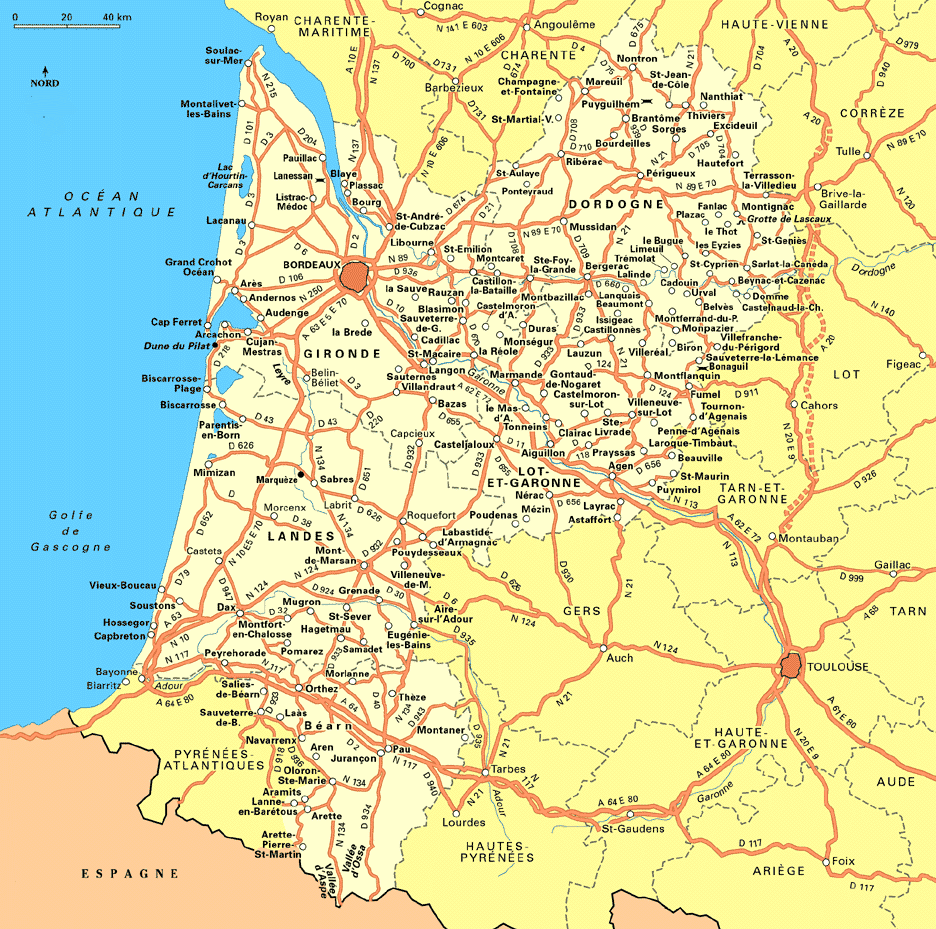 carte-du-sud-ouest-de-france
