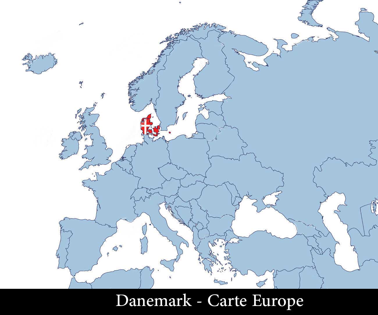 Danemark – Carte Europe